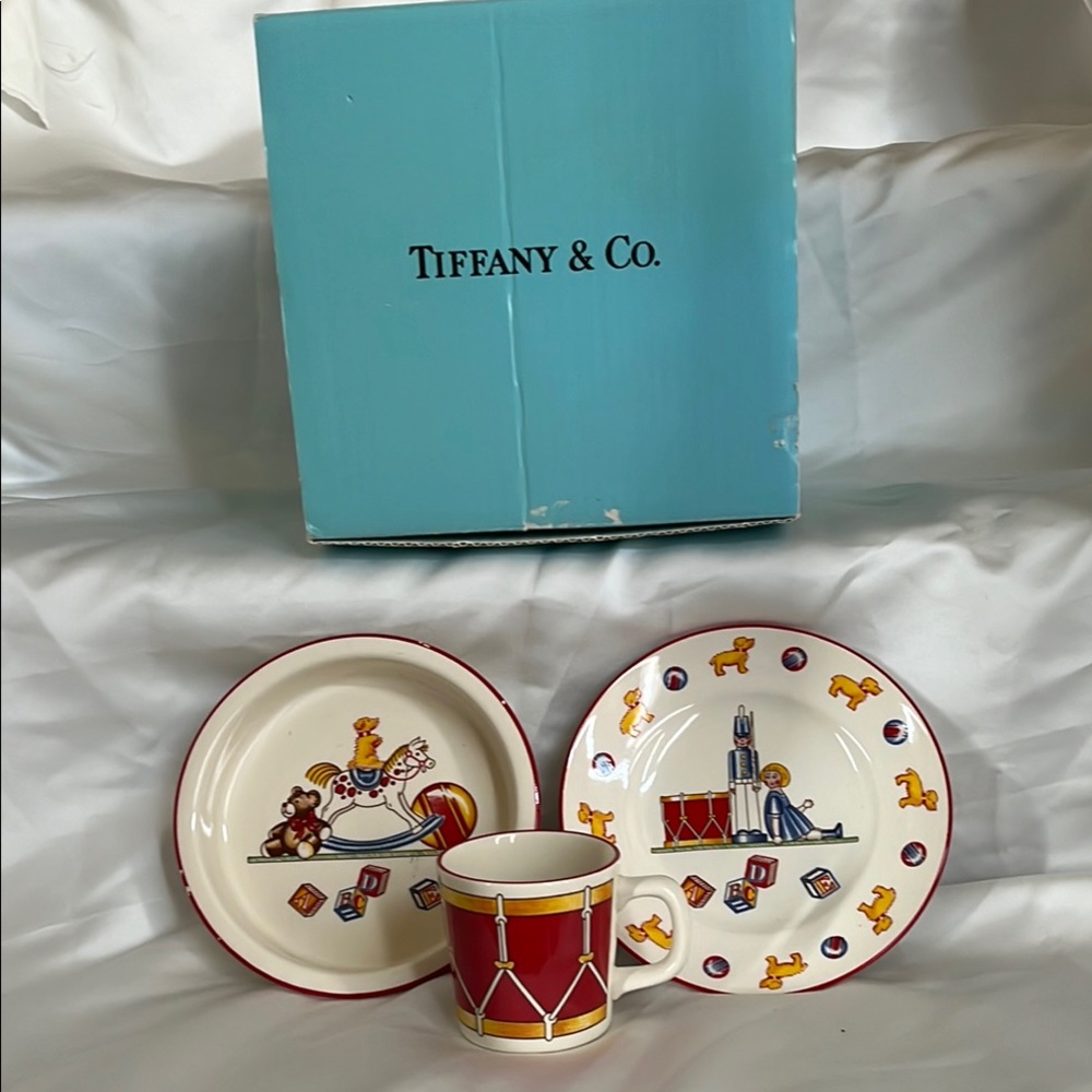 Tiffany & Co. Children's Party Tableware Set - Red, White, and Blue